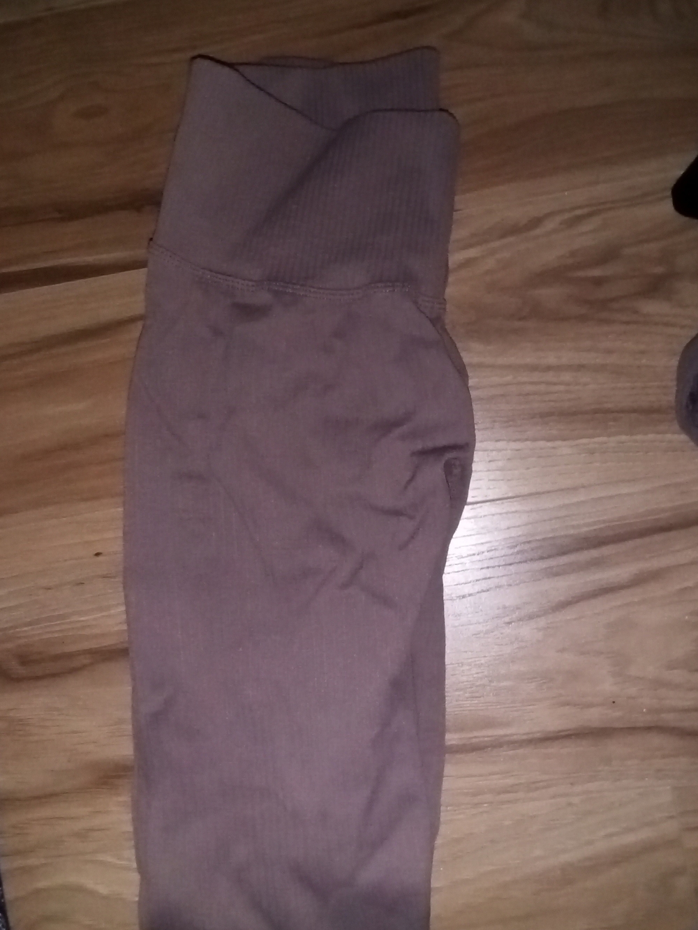 H&M Ribbed Knit Taupe Stretch Leggings - Picture 5 of 5
